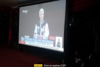Capres nomor urut 3 Ganjar Pranowo dalam debat terakhir yang diselenggarakan oleh KPU.