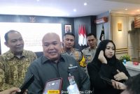 Kepala Biro Persidangan II Inspektorat Jenderal DPR RI, Justiawan Wijaya, saat diwawancarai awak media terkait kunjungannya ke Polresta Malang Kota, Rabu (21/02/2024) sore.