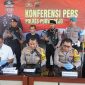 Polres Purworejo saat gelar konferensi pers ungkap kasus pencurian sepeda motor.