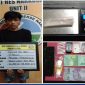 Pelaku berikut barang bukti yang diamankan Satresnarkoba Polres Pali.