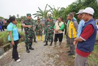 Pangdam XVIII/Kasuari, Mayjen TNI Ilyas Alamsyah, S.E., M.Tr.(Han)., CGCAE., yang didampingi Kapok Sahli, Aster Kasdam, Dandim 1801/Manokwari, Danramil Warmare meninjau langsung lahan pertanian yang berada di ke SP 1 dan SP 2, Manokwari, Papua Barat, pada Rabu (20/3/2024).