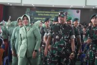 Pangdam XVIII/Kasuari, Mayjen TNI Ilyas Alamsyah, S.E., M.Tr.(Han)., CGCAE bersama rombongan saat berkunjung ke Markas Batalyon Infanteri (Yonif) 762/VYS.