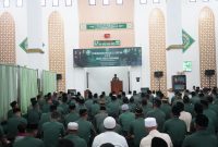 Peringatan Nuzulul Quran di Masjid Istiqlal Kodam XVIII/Kasuari, Trikora, Arfai 1, Manokwari, Papua Barat, Kamis (4/4/2024).