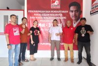 Pengurus PSI Kota Malang di kantor PSI Kota Malang, Kamis (9/05/2024). (Foto: Evi/Junaedi/realitapublik.id)