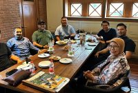 Pengurus DPC Gerindra Kota Malang saat rapat rencana pembukaan pendaftaran Bacawali-Bacawawali.