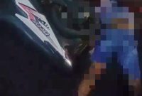 Kondisi korban saat masih di TKP. (Foto: hasil tangkapan layar)  