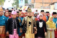 Resepsi pesta pernikahan putra Gubernur Jambi, Muhammad Rifaldi, S.Tr.AP dengan Marisya Putri, S.M.(Foto. Mansurdin/realitapublik.id)