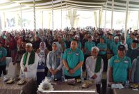 Deklarasikan Pengukuhan Tim Pemenangan Pasangan Bakal Calon Bupati dan Wakil Bupati Merangin, Syukur-Khafid (SUKA), Kamis 29 Agustus 2024.