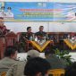 PJ Bupati Merangin H Mukti saat acara Raker dalam rangka penguatan kinerja dan tetap Menjaga Netralitas Pilkada serentak 2024, di Desa Pinang Merah. (Foto: Istimewa)
