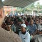 Suasana acara silaturahmi Bang Syukur dengan masyarakat Kecamatan Tabir di halaman Posko Pemenangan SUKA, Kelurahan Mampun Baru.