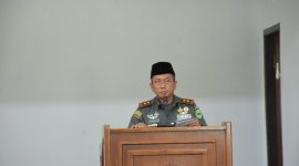 Pangdam XVIII/Kasuari, Mayjen TNI Haryanto, S.I.P., M.Tr.(Han)., dalam acara peringatan Maulid Nabi Muhammad Shalallahu ‘Alaihi Wasallam 1446 Hijriah/2024 Masehi, di Masjid Istiqlal Kodam XVIII/Kasuari, Trikora, Arfai 1, Manokwari, Papua Barat, pada Kamis (19/9/2024).