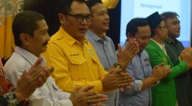 Ir.H. Sofyan Edi Jarwoko saat hadir dalam Rapimda dan konsolidasi partai Golkar Kota Malang.