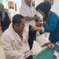 M. Syukur saat menjalani proses tes kesehatan di RS DKT Jambi.(Foto: Mansurdin)