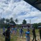 Satgas Yonif 642/Kps Laksanakan Senam Bersama dengan Dinkes dan Masyarakat. 