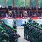 Lima Batalyon Infanteri (Yonif) Penyangga Daerah Rawan (PDR) di wilayah Papua lewat upacara, serentak diresmikan langsung oleh Panglima TNI Jenderal TNI Agus Subiyanto, S.E., M.Si., bertempat di Lapangan Silang Monas, Jakarta Pusat, Rabu (2/10/2024).