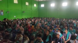 Suasana pelantikan tim pemenangan Paslon nomor urut 2, M Syukur- Khafied Moein (SUKA), Kecamatan Margo Tabir dan Tabir Lintas, Kamis (03/10/2024)