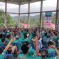 Suasana pelantikan Tim pemenangan pasangan calon Bupati dan Wakil Bupati Merangin nomor Urut 02 M Syukur--Khafid di Kecamatan Tabir Barat dan Tabir Ulu. 