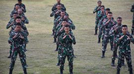Latihan Bela Diri Taktis (BDT) prajurit Kodam XVIII/Kasuari.(Dok. Pendam XVIII/Kasuari)