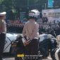 Personel Satlantas Polresta Malang Kota saat persiapan pelaksanaan Operasi Zebra Semeru 2024.