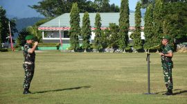Pangdam Kasuari, Mayjen TNI Haryanto, S.I.P., M.Tr.(Han) Pimpin Apel Siaga 1 Amankan Pelantikan Presiden dan Wapres RI Terpilih.