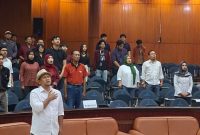 Calon Walikota Malang nomor urut dua Heri Cahyono (Sam HC) saat paparkan visi misi dihadapan BEM FISIP Universitas Brawijaya (UB)