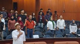 Calon Walikota Malang nomor urut dua Heri Cahyono (Sam HC) saat paparkan visi misi dihadapan BEM FISIP Universitas Brawijaya (UB)