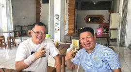 Dr Ir H Ahmad Fauzi Ansori (Ojie), dan M Syukur Calon Bupati Merangin.