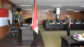 Irdam XVIII/Kasuari, Brigjen TNI Musa David M. Hasibuan, S.I.P., M.A.B., membuka Taklimat Awal Current Audit Itdam XVIII/Kasuari Triwulan IV Tahun Anggaran 2024.