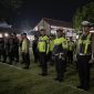 Apel patroli skala besar tim gabungan Polres Kebumen,Kodim 0709 Kebumen serta Satpol PP Kebumen, halaman Pendopo Kebumen, Jumat malam, 8 November 2024.