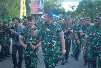 KSAD Jenderal TNI Maruli Simanjuntak saat kunjungan kerja di Kodam XVIII/Kasuari pada Kamis (14/11/2024), Manokwari, Papua Barat. 