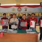 Katim Resmob Satreskrim Polres Kebumen Aiptu Toni Rio Sihar Pakpahan saat konferensi pers.