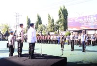 Polresta Banyuwangi Gelar apel Pasukan pengamanan Operasi Ketupat Semeru 2025 di Halaman Mako Polresta Banyuwangi.Kamis (20/3/2025) 