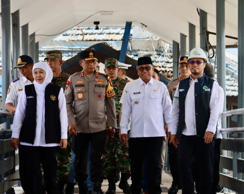 Forkopimda Jatim Tinjau Arus Mudik di Pelabuhan Ketapang.