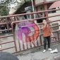 GMNI saat melakukan aksi di depan Mapolda Sumut. (Foto: Jepril Harefa/realitapublik.id) 