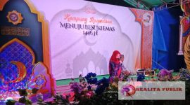 Lomba Tahfidz, event Kampung Ramadan Besuki di Pasar Rakyat Besuki, Situbondo, Sabtu malam, 8 Maret 2025. (Photo: realitapublik.id)  