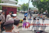 Aksi unjuk rasa Gerakan Revolusi Aktivis Mahasiswa (GERAM) Labuhanbatu Raya di depan gerbang Mapolres Labuhanbatu, Rabu, 28 Mei 2025. (Foto: realitapublik.id)