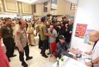 Kegiatan Bakti Kesehatan yang digelar Polda Jatim dalam rangka memperingati Hari Bhayangkara ke-79 di Gedung Mahameru Mapolda Jatim, Senin 17 Juni 2025..(Foto: realitapublik.id)