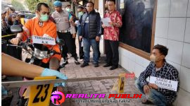 Polsek Sukun gelar rekontruksi kasus pembunuhan di Losmen Windu Kentjono, Kota Malang. 