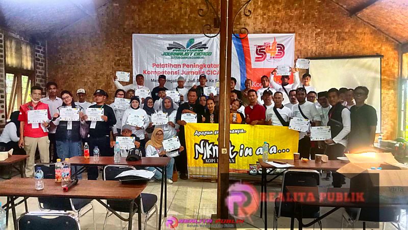 Peserta anggota Cicago, Ketua PWI Kotamadya Bogor, Pimred Inews Bogor, Plt Ketua PWI Kabupaten Bogor.