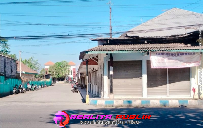 Tanah yang diduga tercaplok oleh pasar Kebonagung 