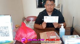 Surat resmi permohonan audensi LPK BARATA telah diterima security RSUD Soedarsono (foto: Chu realitapublik.id)