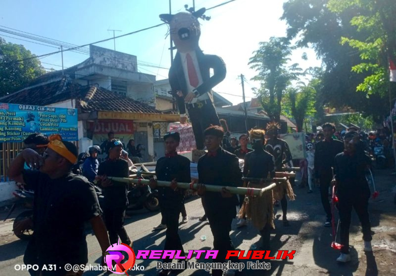 Antusias para pemuda kecamatan Gadingrejo dalam mengikuti karnaval (foto: Koko realitapublik.id)