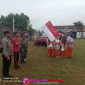 Pelepasan peserta jalan santai di halaman kantor Kelurahan Mulya Sari, Kecamatan Tulang Bawang Tengah, Kabupaten Tulang Bawang Barat. (Foto: Rody/realitapublik.id)