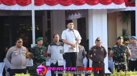 Apel Kebangsaan dan Doa Bersama Elemen Bangsa di Lapangan Apel Sarja Arya Racana, Selasa (2/9/25) sore.
