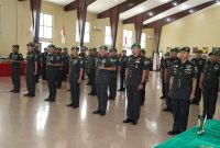 Kasdam Kasuari, Brigjen TNI Dian Hardiana, S.I.P., Pimpin Sertijab dan Tradisi Satuan, di Aula Makodam, Trikora, Arfai 1, Manokwari, Papua Barat, pada Rabu (3/9/2025)