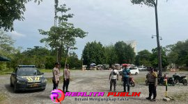 Personil Polsek Tulang bawang Tengah Polda Lampung , melaksanakan patroli ke Lokasi objek wisata, Minggu 7 September 2025. (Foto: Rodi Sandra/realitapublik.id) 