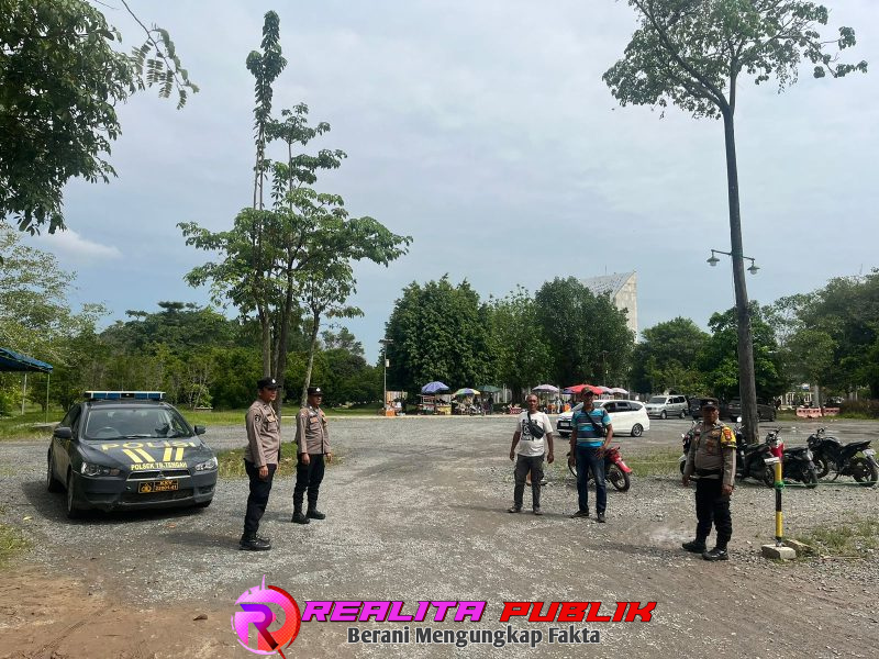 Personil Polsek Tulang bawang Tengah Polda Lampung , melaksanakan patroli ke Lokasi objek wisata, Minggu 7 September 2025. (Foto: Rodi Sandra/realitapublik.id) 