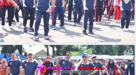 Peringatan Hari Olahraga Nasional (Harornas) ke-42 tahun 2025 tingkat Kabupaten Lampung Utara, Jumat, 12 September 2025 (Foto: Rody Sandra/realitapublik.id)