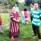 Sejumlah warga saat berada disekitaran lokasi perluasan jaringan PLN di Dusun 5 Tapak Jaya, Desa Desa Cempaka Timur, Kecamatan Sungkai Jaya, Kabupaten Lampung Utara. Sabtu, 13 September 2025. (Foto: Rody Sandra/realitapublik.id)