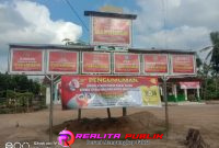 Pengumuman Pendaftaran Bakal Calon Kepalo Tiyuh Antarwaktu di Tiyuh Karta Sari, Kecamatan Kecamatan Tulang Bawang Udik, Kabupaten Tubaba, Kamis 18 September 2025. (Foto: Rodi Sandra/realitapublik.id)